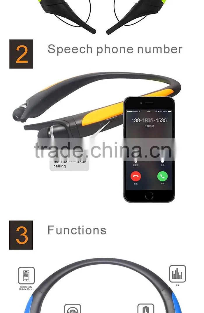 Mini Lightweight Wireless Stereo Sports running Bluetooth earphone Headphones Headsets