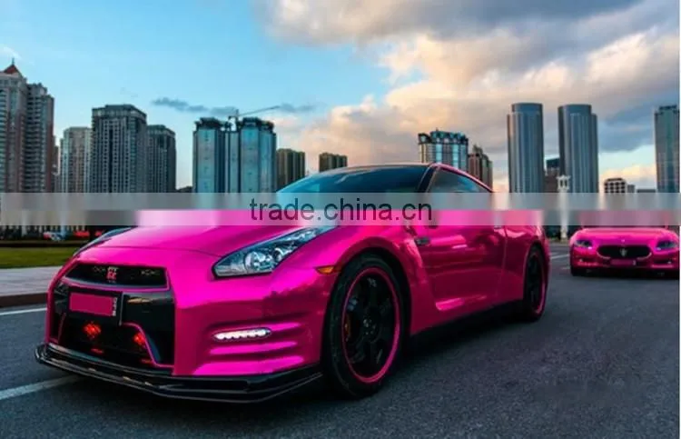 Best price fashion self adhesive vinyl wrap rolls chrome black car wrap vinyl