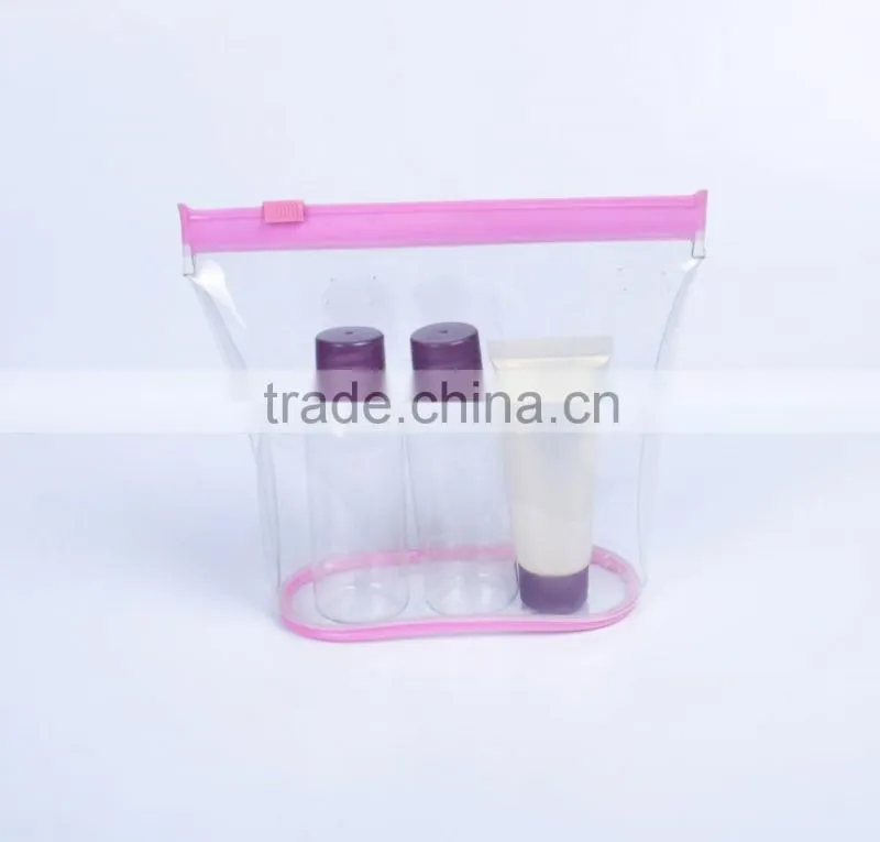 Reboinc-X12 Travel set kit tolitery trousse pvc zipper bag