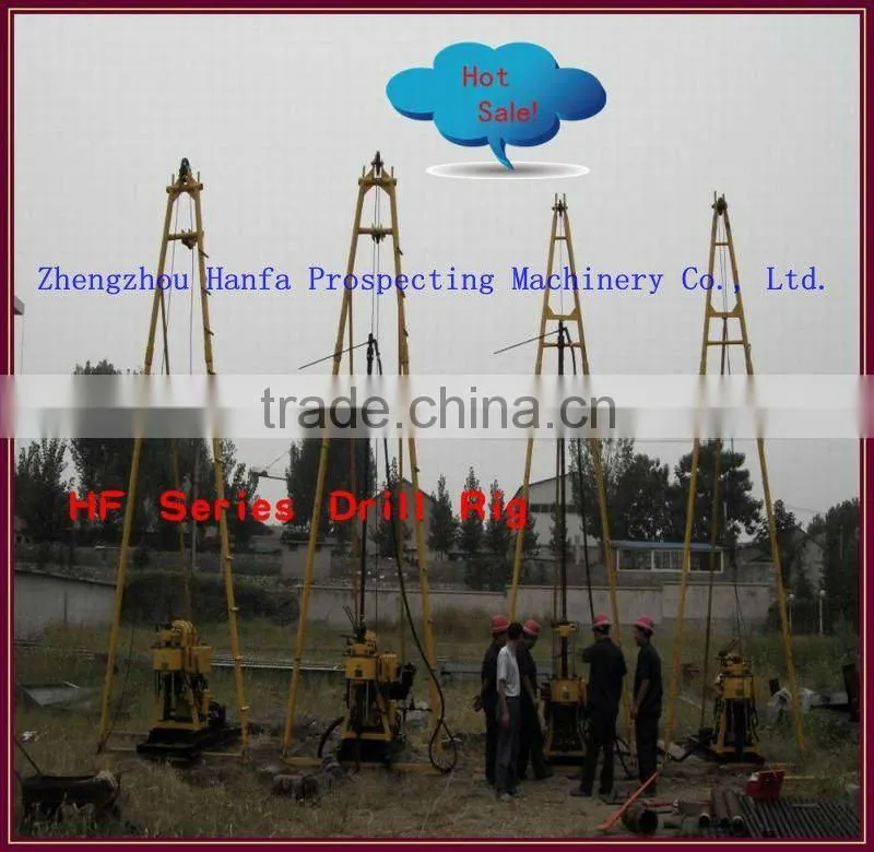 Geological Exploration!! Take soil and rock samples! HF130 mining core drilling machine