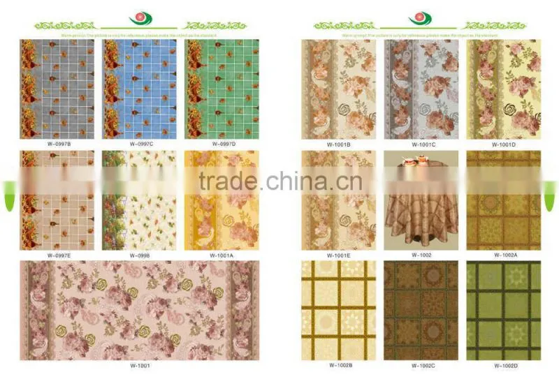 pvc table cloth