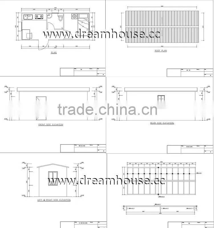 Low-maintenance tiny houses comfortable container homes house plans/sandwich panel prefab house camp tiny house