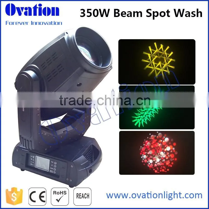 Moving Head Beam 17R 350W 21CH with Osram Lamp with Plug Black Shell