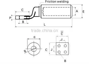 1200mm2 Bi-metal terminal lug