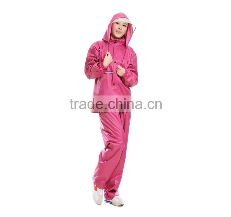 YANLI 100% waterproof,wholesale korea adult outdoor pvc raincoats
