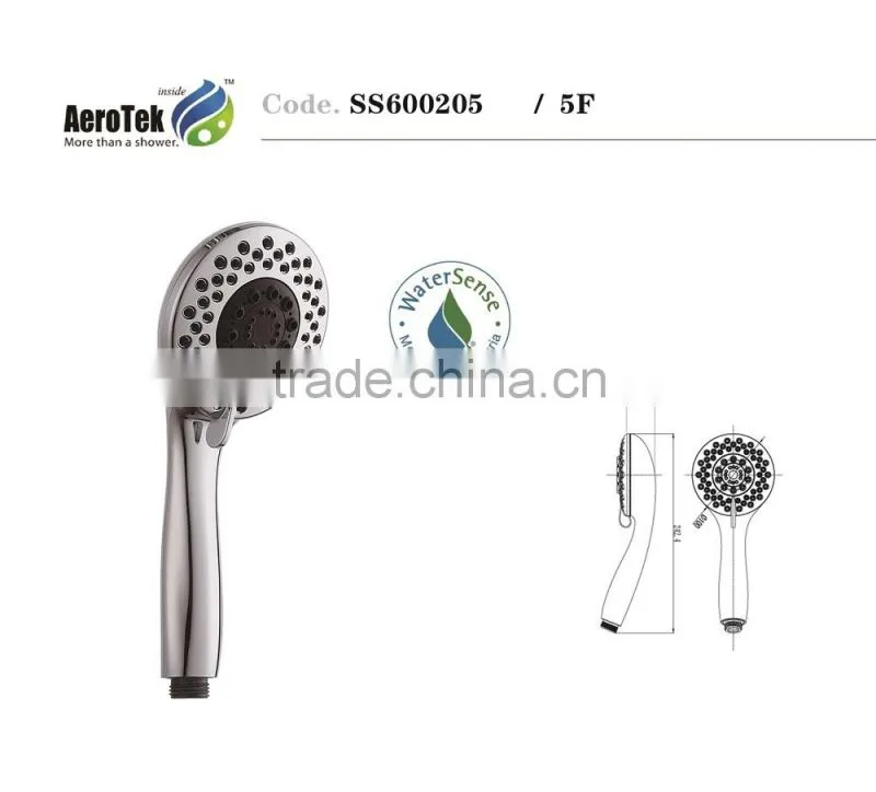 China gold supplier functions hand shower