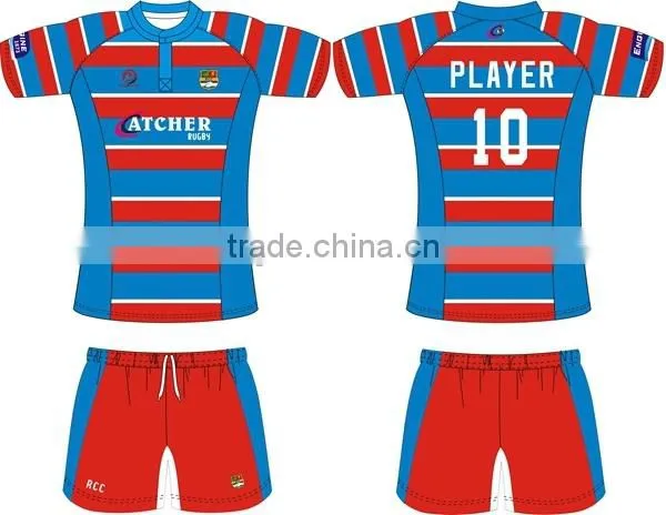 wholesale China factory rugby jersey green and yellow