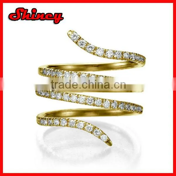 2015 bling micri pave cz big gold ring designs for men