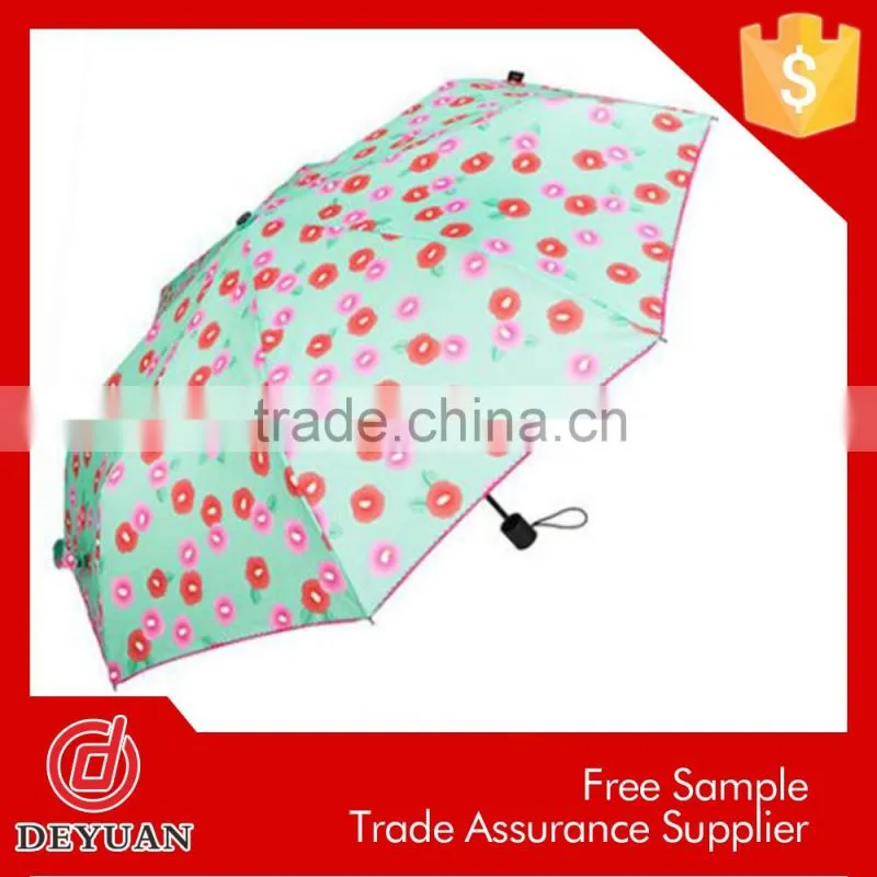 cheap wholesale manual open high quality 3 folding umbrella
