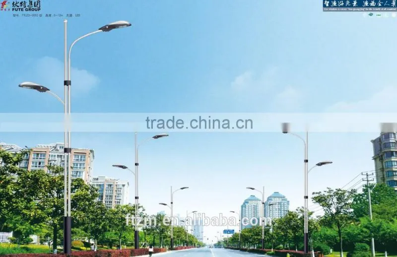 single arm LED 120 watt Bridgelux chips eilectric led street light with hot-dip galvanized & powder coated pole