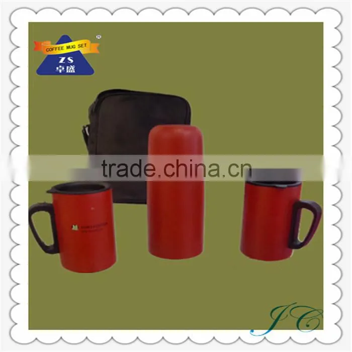 Hot Sell Promotion Stainless Steel Travel Coffee Mug Set