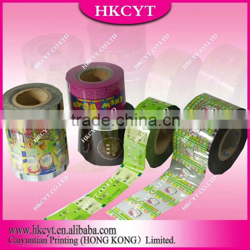 High quality custom printed plastic roll film