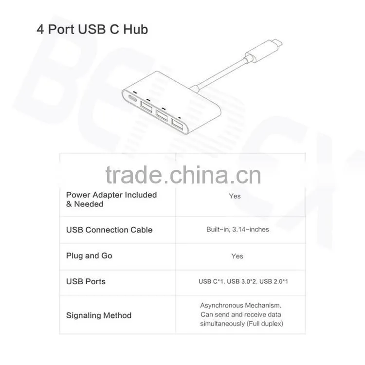 Multi-function USB 3.1 USB-C to USB 3.0 A Adapter