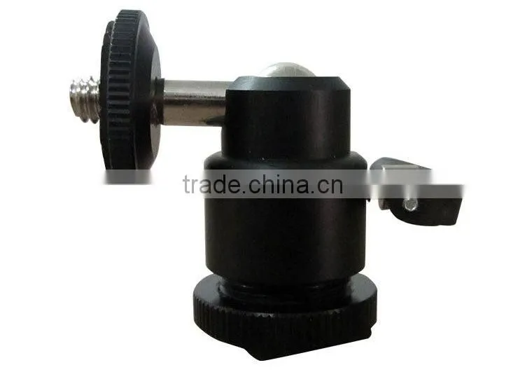 Hot shoe mount adapter adjustable angle pole for Flash, LED light, Camera