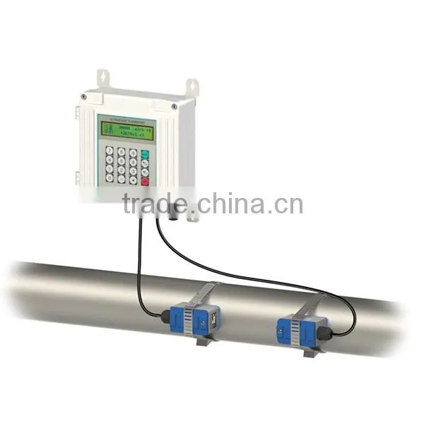 Clamp on/ plug in type portable fuel and water flow meter