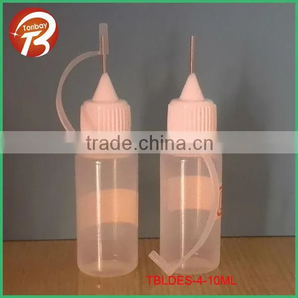15ML LDPE E-liquid semi transparent dropper bottle with needle cap&silicone cover TBLDES-4-15ML