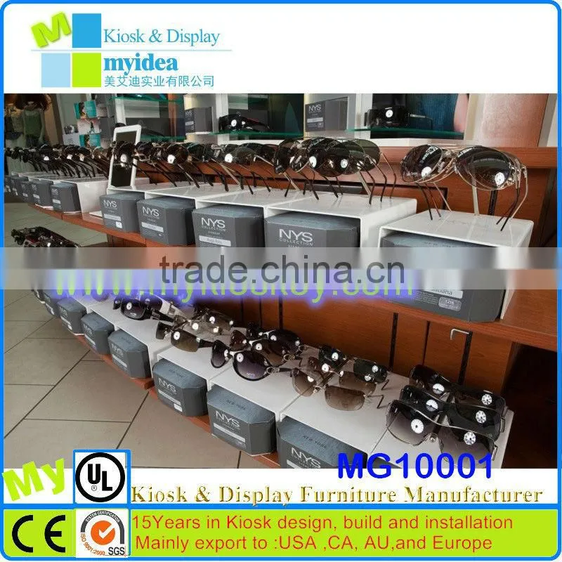 2015 hot sunglasses display stand/kiosk/rack for hot sale