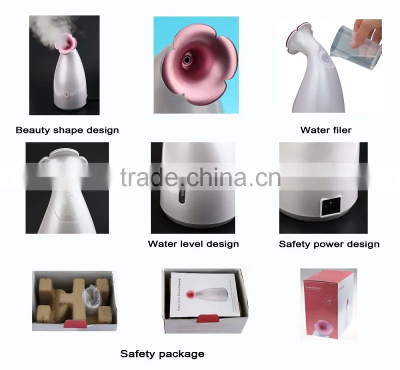 high quality portable facial steamer to home use nano face steam