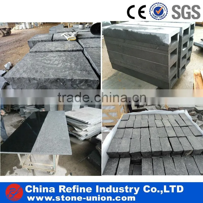 Flamed black basalt mongolia black