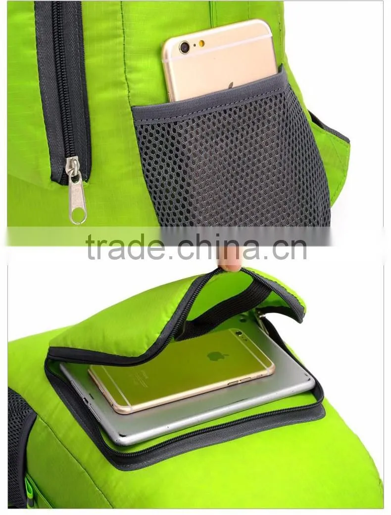 folding backpack high capacity outdoor hiking bag unisex bag manufacture