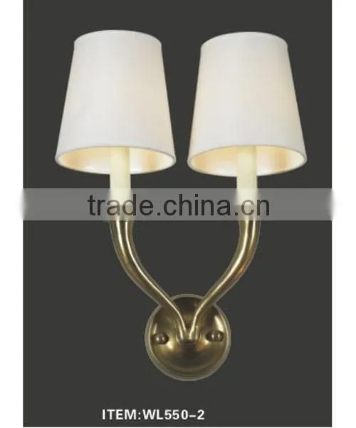 double brass wall lamp WL550-2