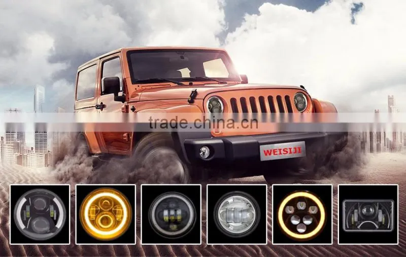 New arrival and smart design 30W 7 round led headlight jeep wrangler