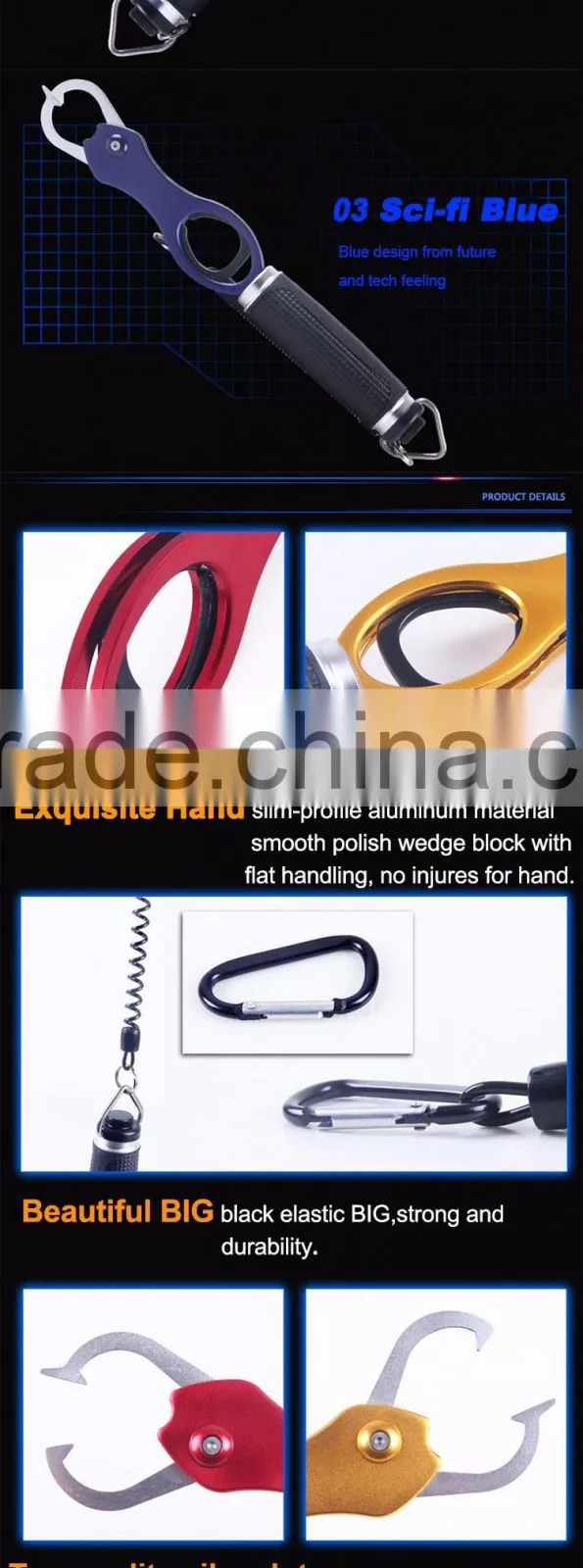 2016 wholesales price best sell 32cm aluminum grip fishing pliers