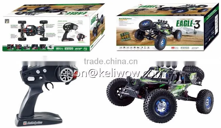 2.4G 4WD 1:12 Full Scale Remote Control Hobby RC Truck Model