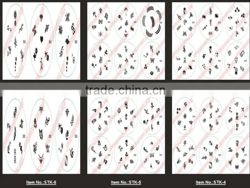 15*21cm hot sale 2014 new fashion konad stamping nail art 1000 design nail stamp Template B