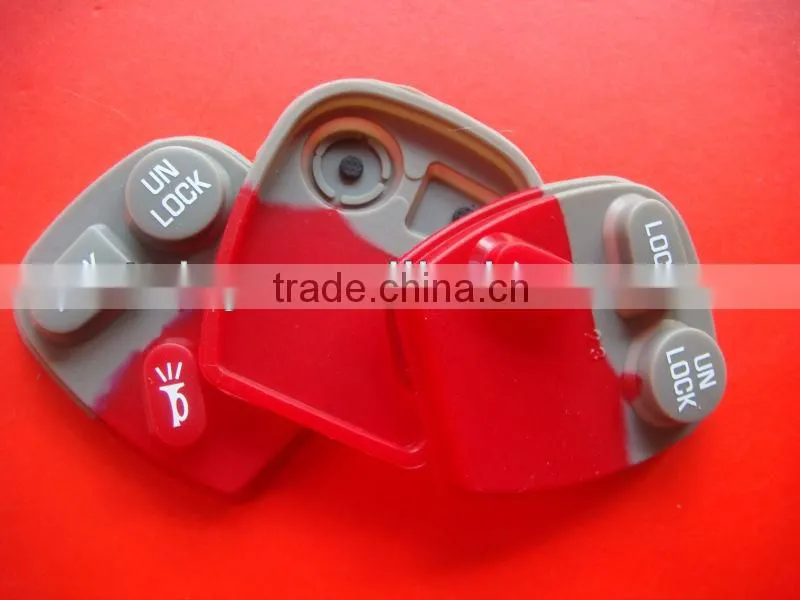 TD auto remote key rubber /2+1 button for Buick