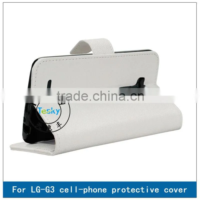 FOLIO CASE FOR LG G3,HOT SELLING FAUX LEATHER BODY COVER CASE FOR LG G3
