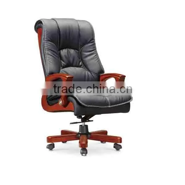 2015 Arrival leather wooden office chair