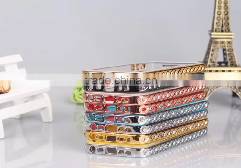 Diamond Metal Bumper with TPU Case for iPhone 5/5S