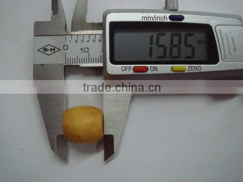 natural wood clothing button ball for rope