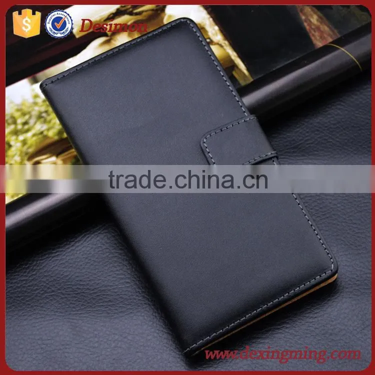 Luxury Flip Wallet Genuine Real Cow Leather Stand Case Cover For XIAOMI Mi3 Mi 3
