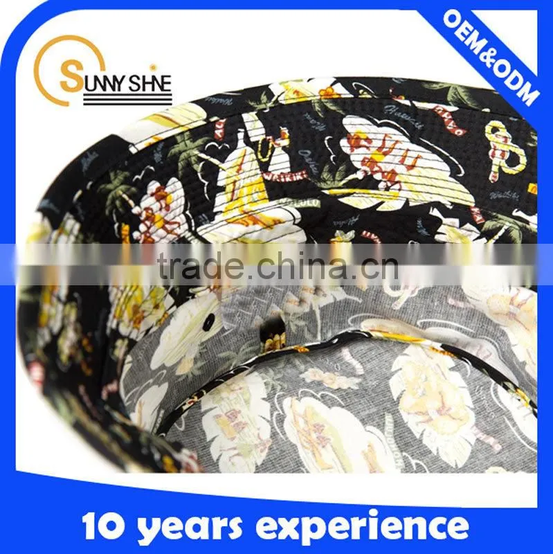 Stylish high quality bucket hat/plain printed custom bucket hats bulk