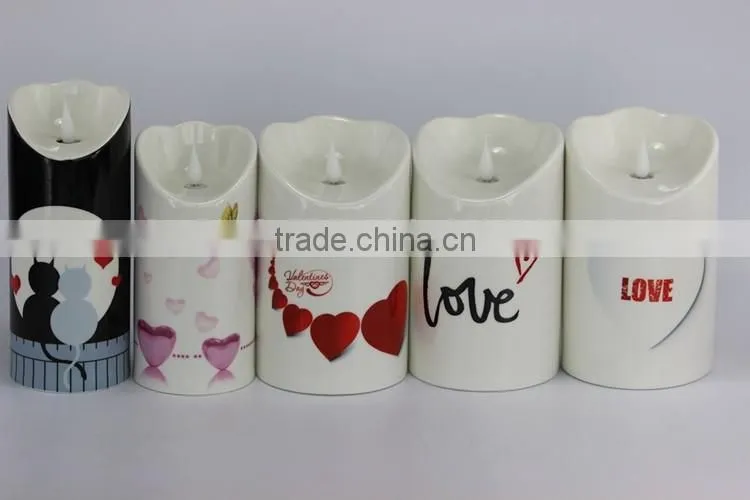 Custom High Quality Ceramic Led Candles for Wedding Decoration