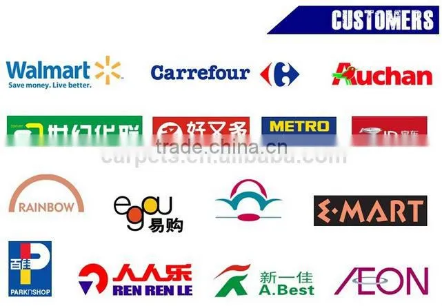 Multifunctional polyester loop pile printed logo mat