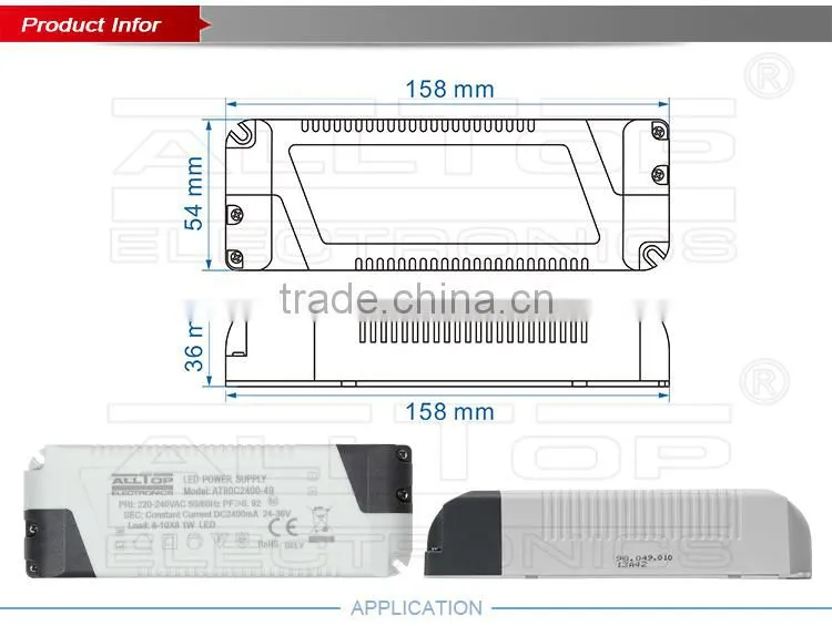 High efficiency constant voltage 5A led driver 60w