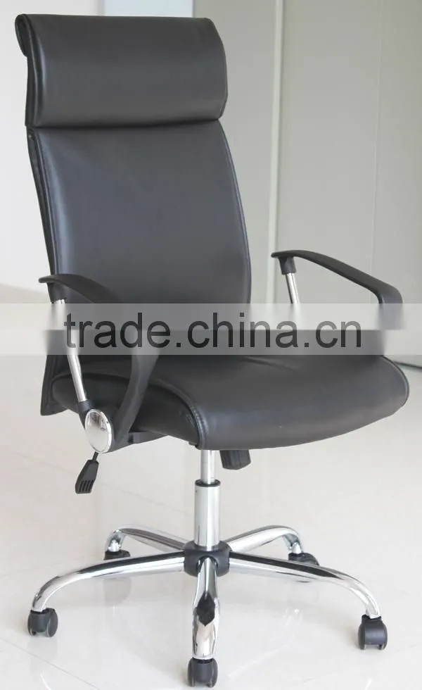 High Quality leather high back armrest ergonomic leather executive office chairs with wheels