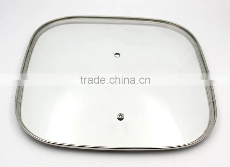 China best quality G type 4mm tempered glass lid for fry pan and pot