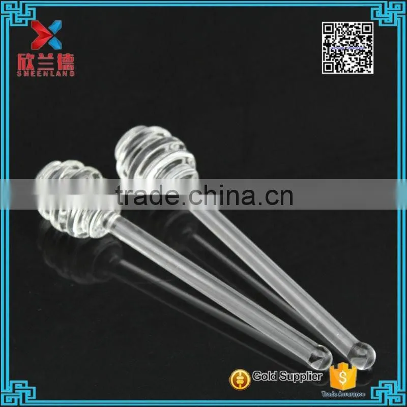 High Quality glass Honey Dippers Wholesale for honey coffee