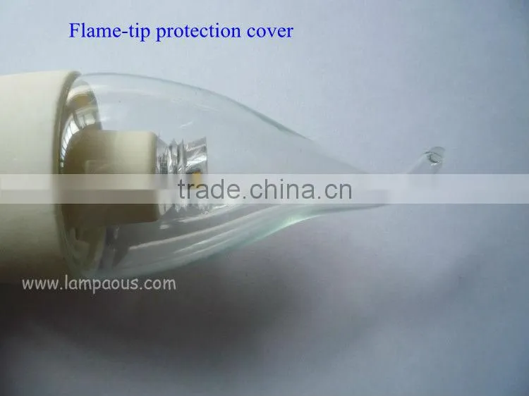 wholesale 3w e12 e14 white ceramic heat sink candle bulb