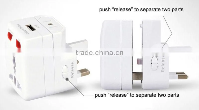 36184# Universal Travel AC Power Adapter USB Charger