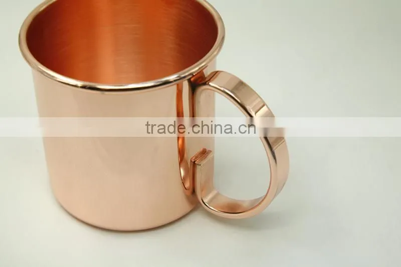 Hot sale pure coper manufacturer moscow mule copper solid mug