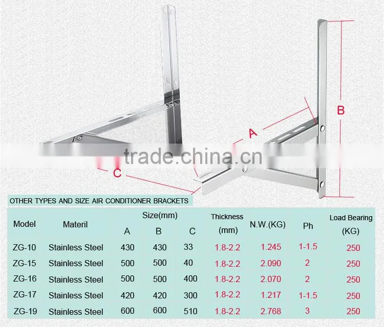 Made in China adjustablebracket for refrigerator
