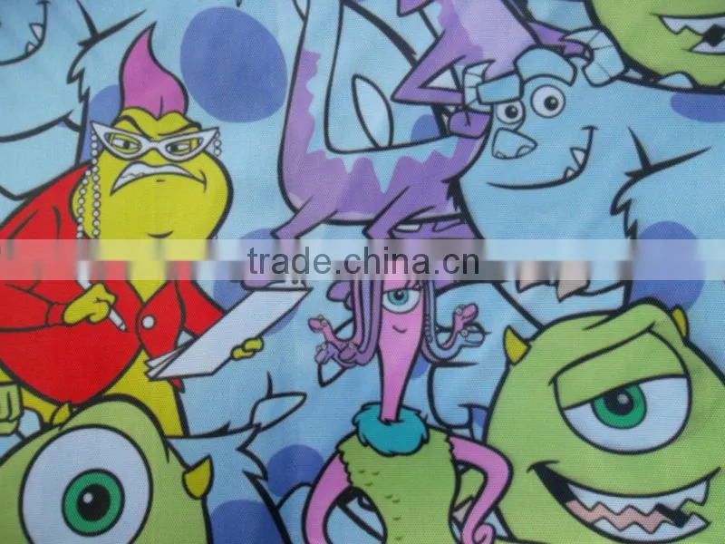 Cartoon fashion nylon custom drawstring bag