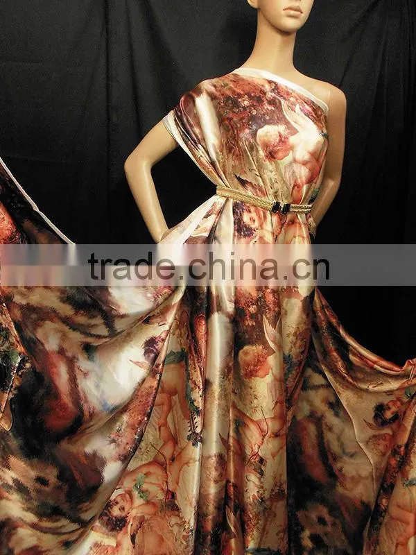 Wholesale satin wedding dress fabric wedding dress stretch fabric made in china