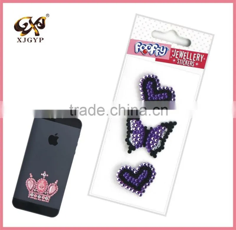 laptop crystal stickers/stickers with crystal/crystal sticker apple
