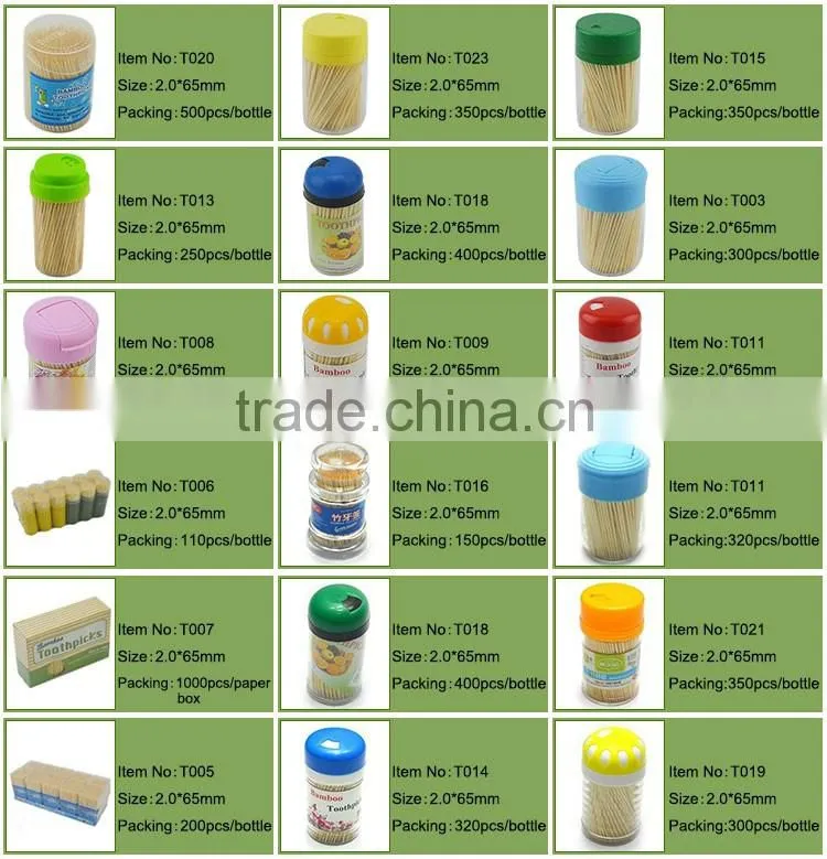 wholesale chinese bamboo toothpicks in round shape
